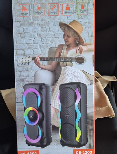Three horn portable speaker - portable,