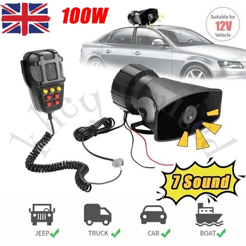 100w 12v tone sound car - 100w,